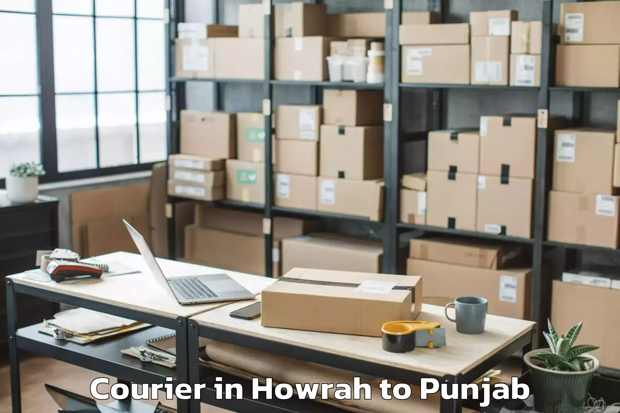 Professional Howrah to Zirakpur Courier